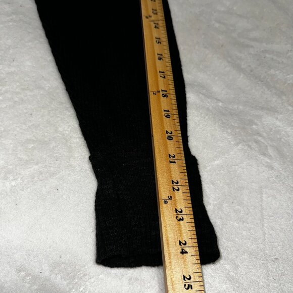 Women's We the Free Black Thermal 1/2 Zip Long Sleeves Sweater Size Medium - Picture 5 of 7